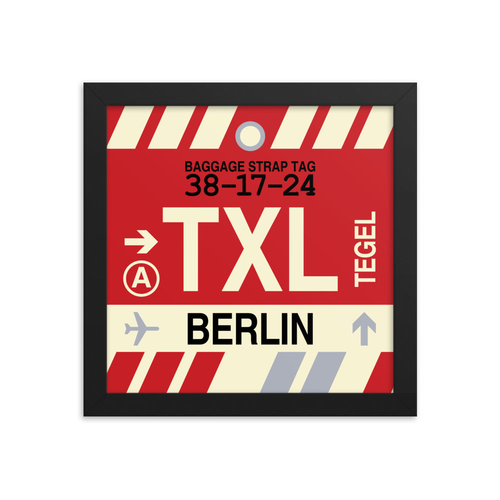 Travel-Themed Framed Print • TXL Berlin Souvenir • YHM Designs - Image 01