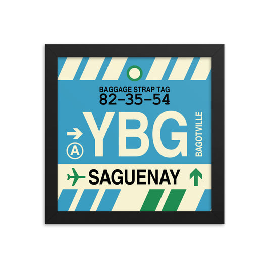 Travel-Themed Framed Print • YBG Saguenay • YHM Designs - Image 01
