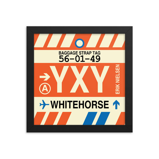 Travel-Themed Framed Print • YXY Whitehorse • YHM Designs - Image 01