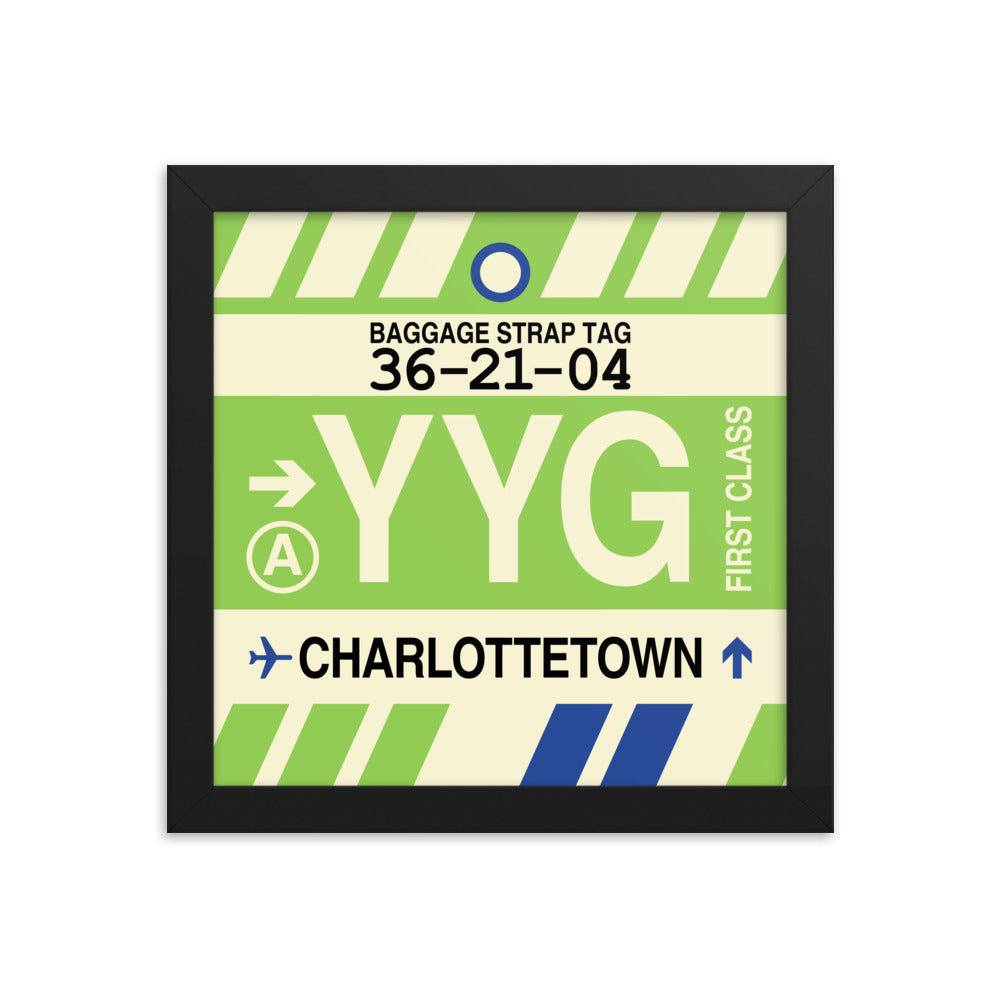 Travel-Themed Framed Print • YYG Charlottetown • YHM Designs - Image 01