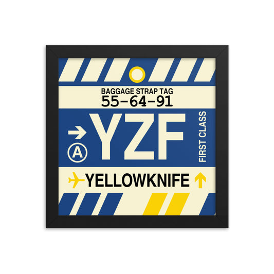 Travel-Themed Framed Print • YZF Yellowknife • YHM Designs - Image 01