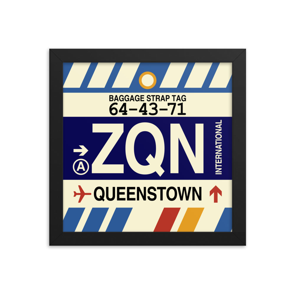 Travel-Themed Framed Print • ZQN Queenstown Souvenir • YHM Designs - Image 01