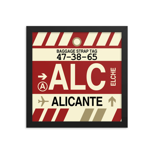 Travel-Themed Framed Print • ALC Alicante Souvenir • YHM Designs - Image 02