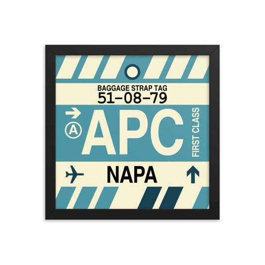Travel-Themed Framed Print • APC Napa Souvenir • YHM Designs - Image 02