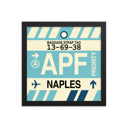 Travel-Themed Framed Print • APF Naples Souvenir • YHM Designs - Image 02