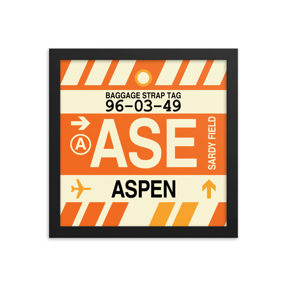 Travel-Themed Framed Print • ASE Aspen Souvenir • YHM Designs - Image 02