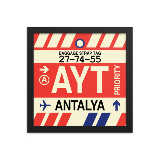 Travel-Themed Framed Print • AYT Antalya Souvenir • YHM Designs - Image 02