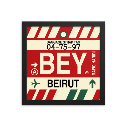 Travel-Themed Framed Print • BEY Beirut • YHM Designs - Image 02
