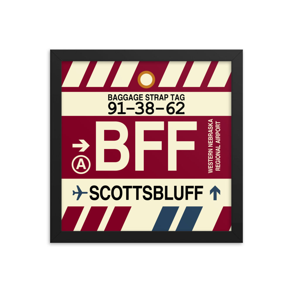 Travel-Themed Framed Print • BFF Scottsbluff Souvenir • YHM Designs - Image 02