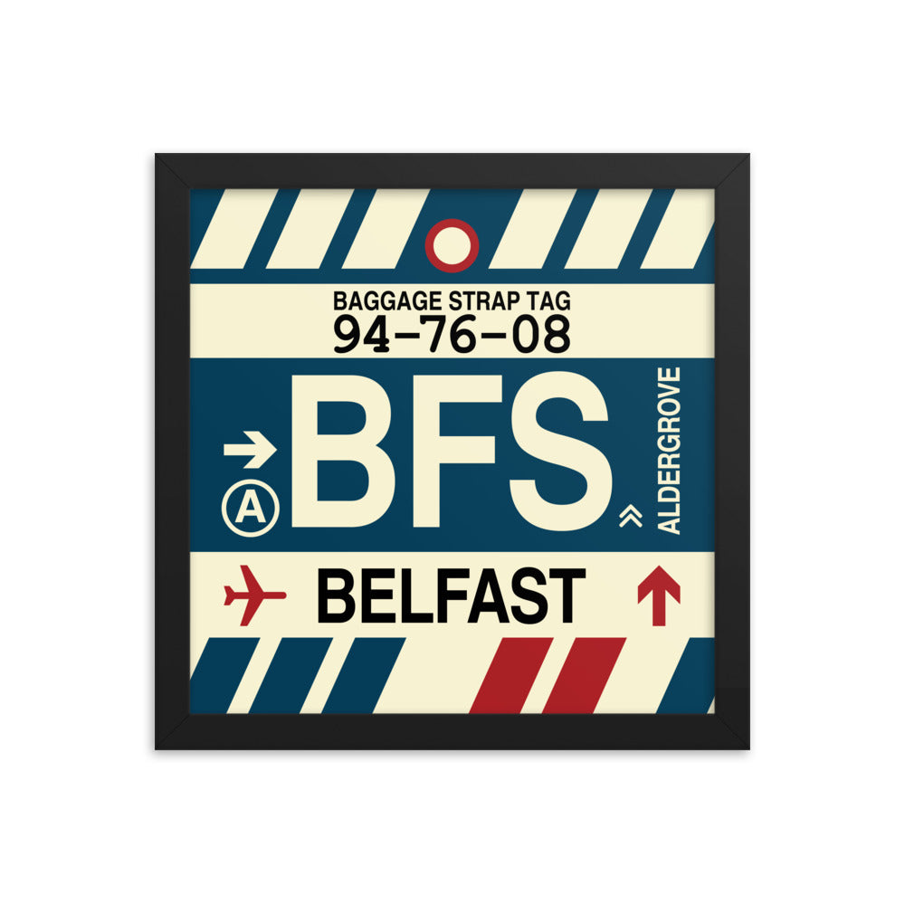 Travel-Themed Framed Print • BFS Belfast Souvenir • YHM Designs - Image 02