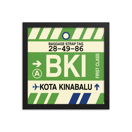 Travel-Themed Framed Print • BKI Kota Kinabalu Souvenir • YHM Designs - Image 02