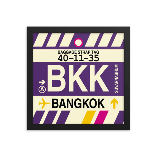 Travel-Themed Framed Print • BKK Bangkok • YHM Designs - Image 02