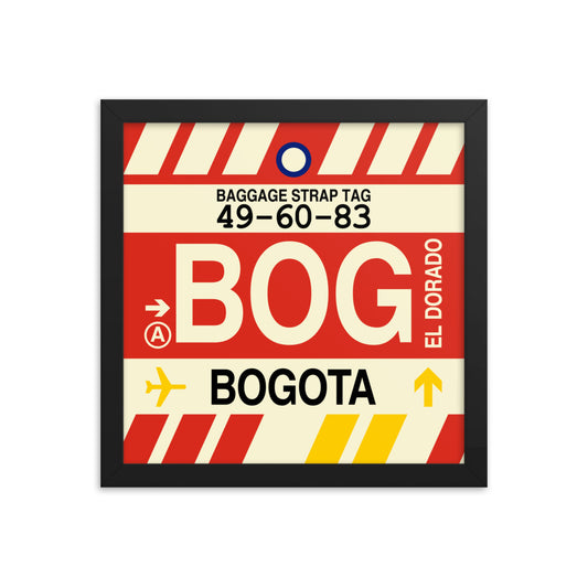 Travel-Themed Framed Print • BOG Bogota • YHM Designs - Image 02