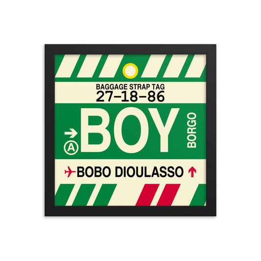 Travel-Themed Framed Print • BOY Bobo Dioulasso Souvenir • YHM Designs - Image 02