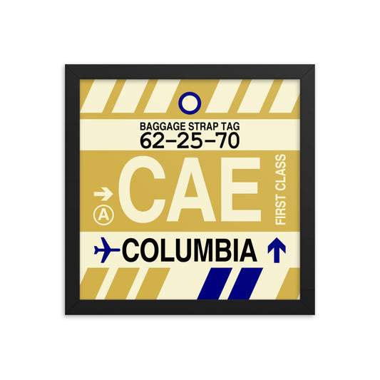 Travel-Themed Framed Print • CAE Columbia Souvenir • YHM Designs - Image 02