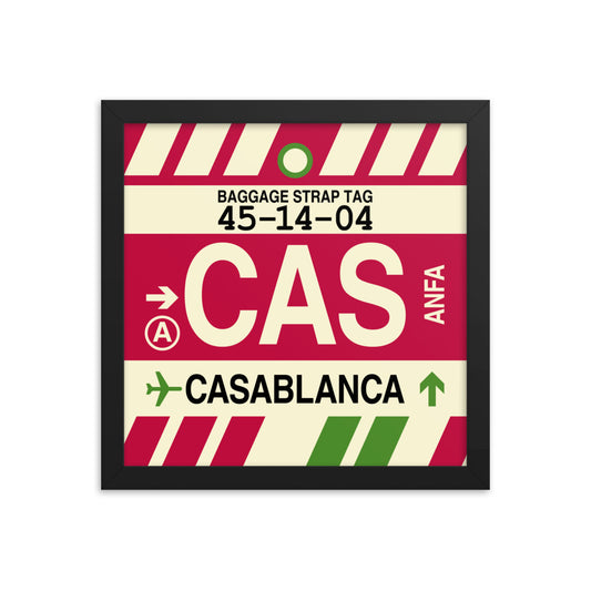 Travel-Themed Framed Print • CAS Casablanca Souvenir • YHM Designs - Image 02