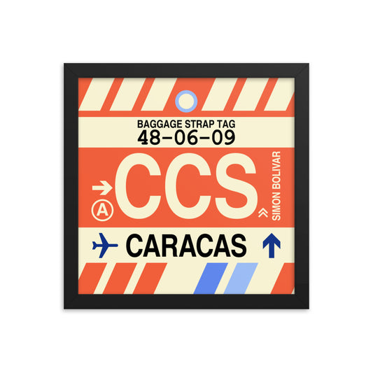 Travel-Themed Framed Print • CCS Caracas Souvenir • YHM Designs - Image 02