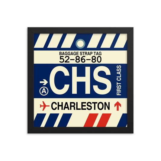 Travel-Themed Framed Print • CHS Charleston Souvenir • YHM Designs - Image 02