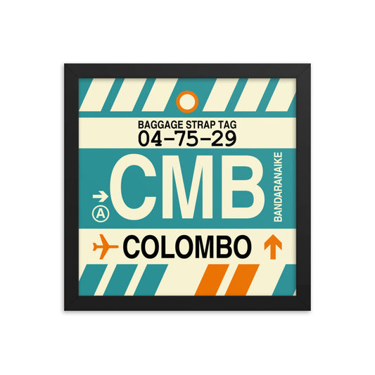 Travel-Themed Framed Print • CMB Colombo Souvenir • YHM Designs - Image 02