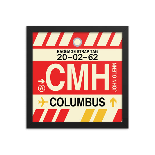 Travel-Themed Framed Print • CMH Columbus Souvenir • YHM Designs - Image 02