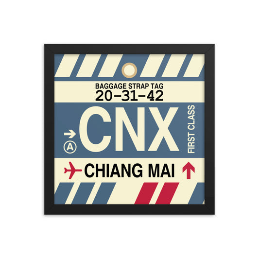 Travel-Themed Framed Print • CNX Chiang Mai Souvenir • YHM Designs - Image 02