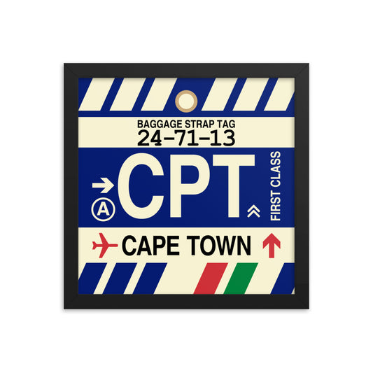 Travel-Themed Framed Print • CPT Cape Town Souvenir • YHM Designs - Image 02