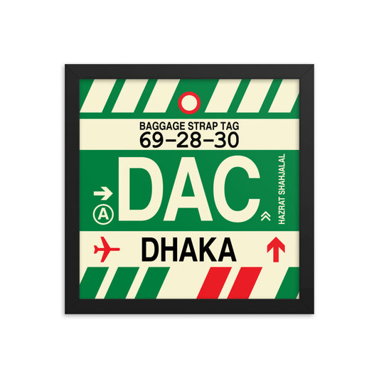 Travel-Themed Framed Print • DAC Dhaka Souvenir • YHM Designs - Image 02