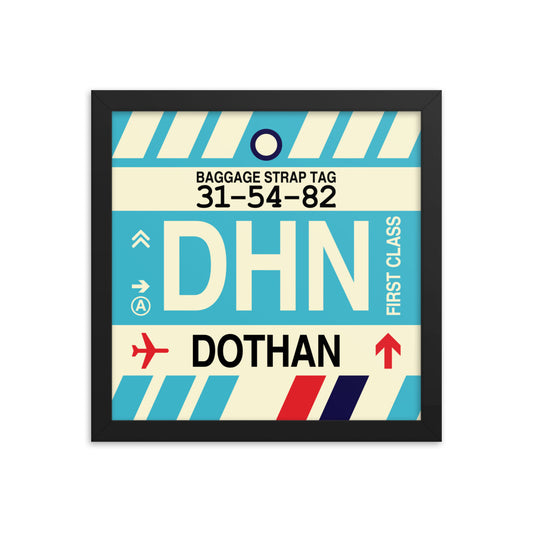Travel-Themed Framed Print • DHN Dothan Souvenir • YHM Designs - Image 02