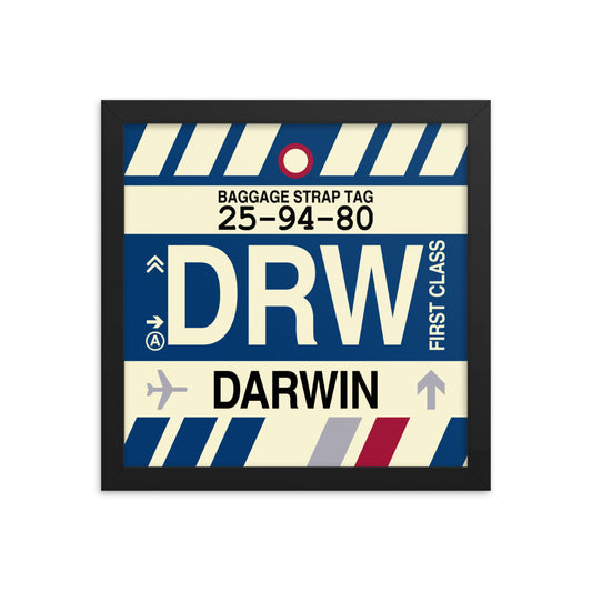 Travel-Themed Framed Print • DRW Darwin Souvenir • YHM Designs - Image 02