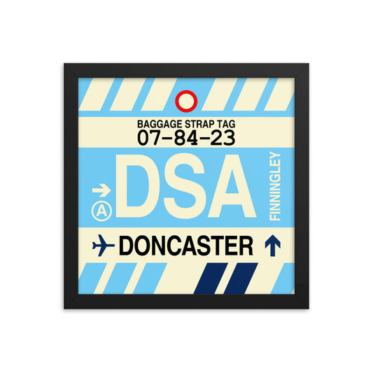 Travel-Themed Framed Print • DSA Doncaster Souvenir • YHM Designs - Image 02