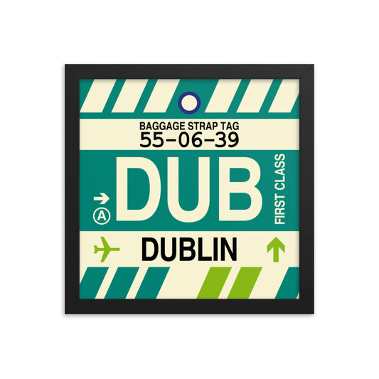 Travel-Themed Framed Print • DUB Dublin • YHM Designs - Image 02