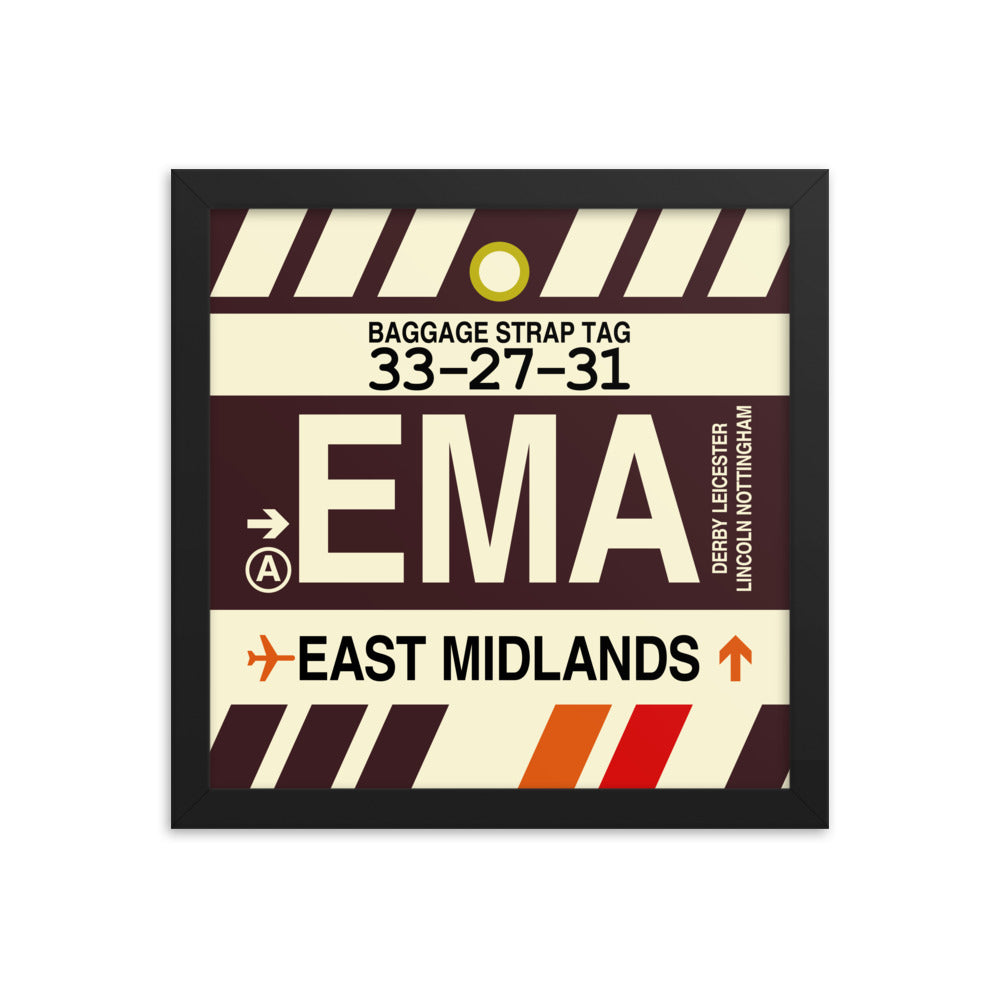 Travel-Themed Framed Print • EMA East Midlands Souvenir • YHM Designs - Image 02