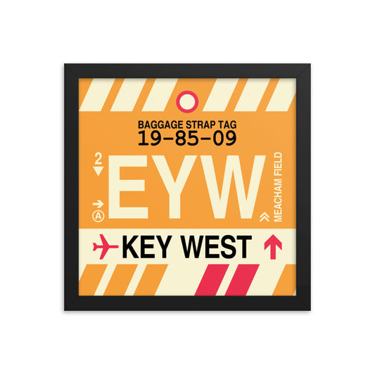 Travel-Themed Framed Print • EYW Key West Souvenir • YHM Designs - Image 02