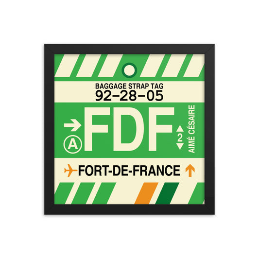 Travel-Themed Framed Print • FDF Fort-de-France Souvenir • YHM Designs - Image 02
