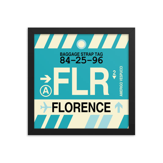 Travel-Themed Framed Print • FLR Florence Souvenir • YHM Designs - Image 02