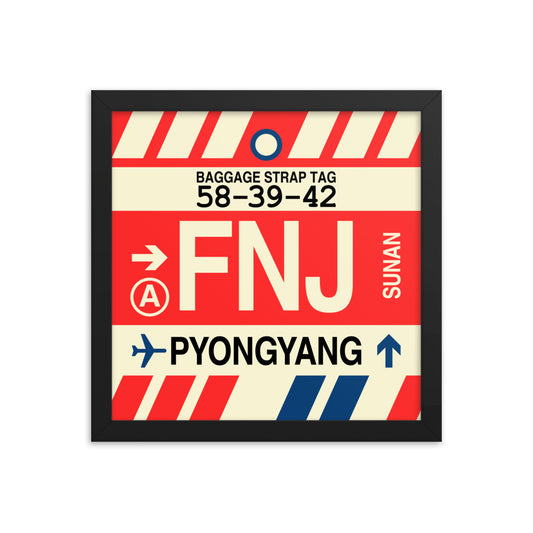 Travel-Themed Framed Print • FNJ Pyongyang Souvenir • YHM Designs - Image 02
