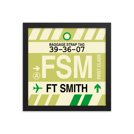 Travel-Themed Framed Print • FSM Fort Smith Souvenir • YHM Designs - Image 02