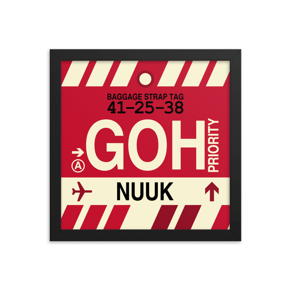 Travel-Themed Framed Print • GOH Nuuk Souvenir • YHM Designs - Image 02