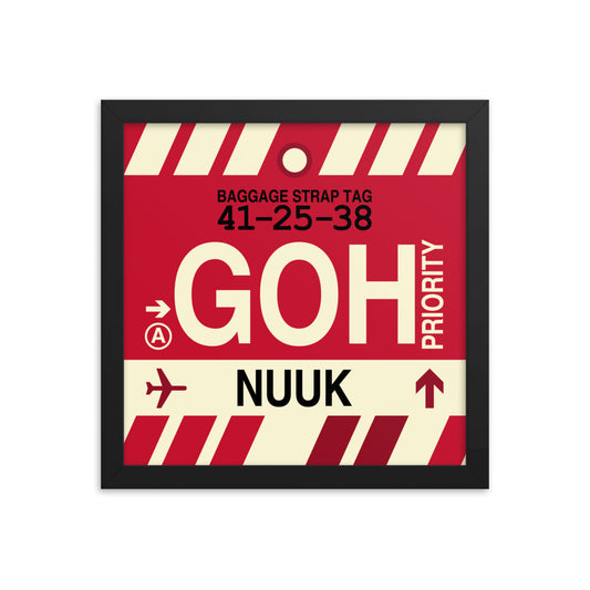 Travel-Themed Framed Print • GOH Nuuk Souvenir • YHM Designs - Image 02