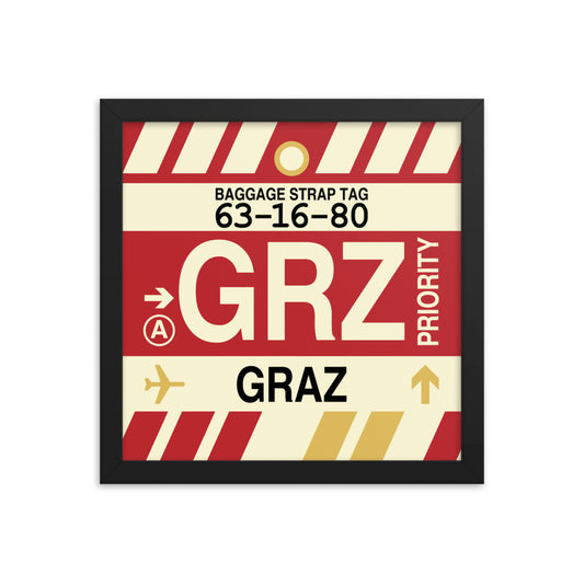 Travel-Themed Framed Print • GRZ Graz Souvenir • YHM Designs - Image 02