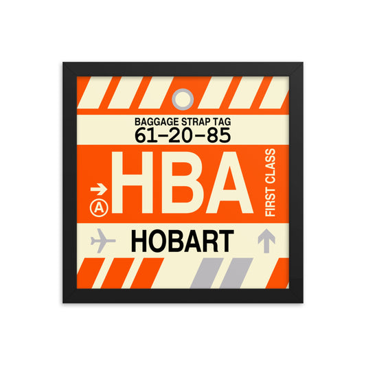 Travel-Themed Framed Print • HBA Hobart Souvenir • YHM Designs - Image 02