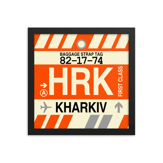 Travel-Themed Framed Print • HRK Kharkiv Souvenir • YHM Designs - Image 02