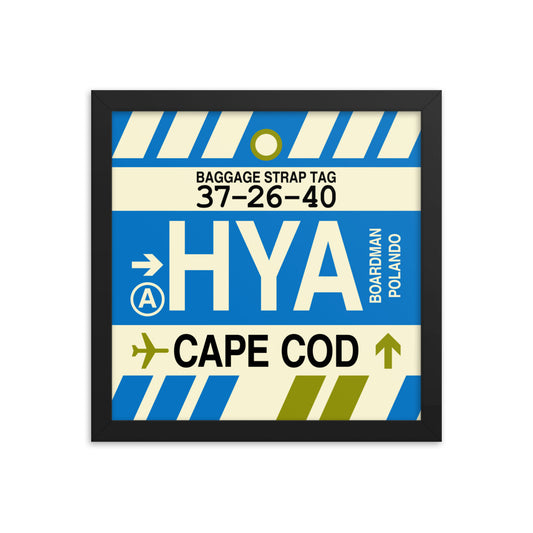 Travel-Themed Framed Print • HYA Cape Cod Souvenir • YHM Designs - Image 02