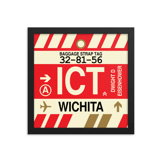 Travel-Themed Framed Print • ICT Wichita Souvenir • YHM Designs - Image 02