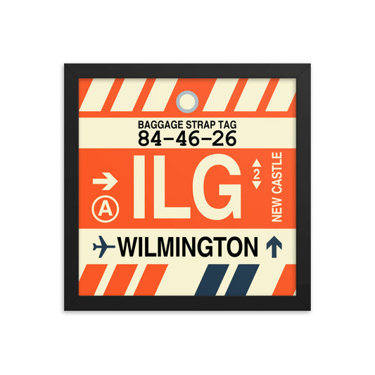 Travel-Themed Framed Print • ILG Wilmington Souvenir • YHM Designs - Image 02