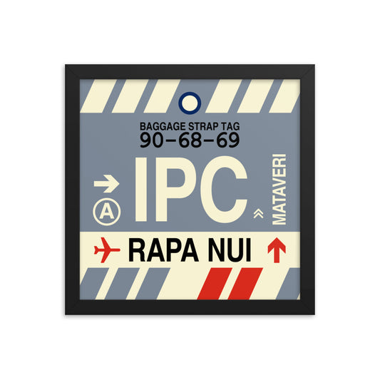 Travel-Themed Framed Print • IPC Rapa Nui • YHM Designs - Image 02