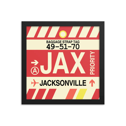 Travel-Themed Framed Print • JAX Jacksonville Souvenir • YHM Designs - Image 02