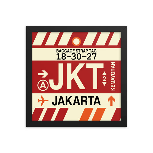 Travel-Themed Framed Print • JKT Jakarta Souvenir • YHM Designs - Image 02