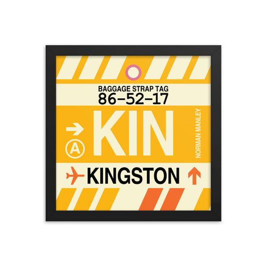Travel-Themed Framed Print • KIN Kingston Souvenir • YHM Designs - Image 02