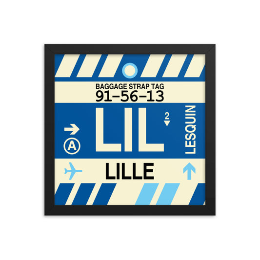Travel-Themed Framed Print • LIL Lille Souvenir • YHM Designs - Image 02